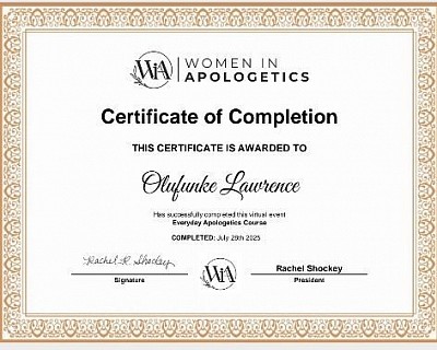 Women in Apologetics (USA) training (August 2025)